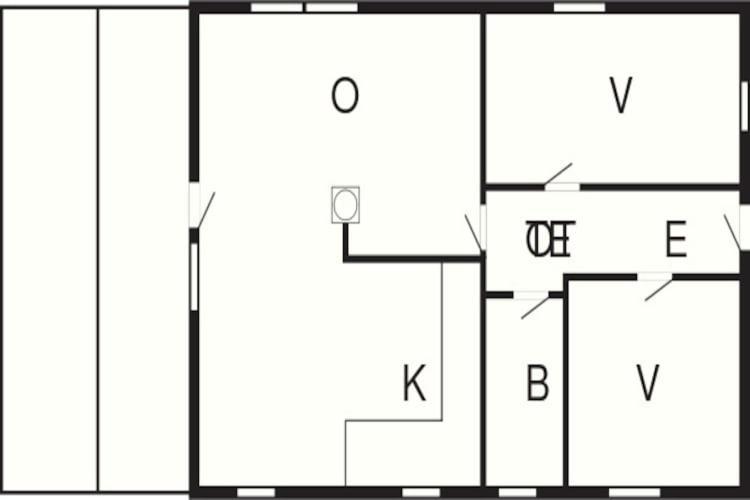 5 Person Holiday Home In R M Kongsmark Exteriör bild