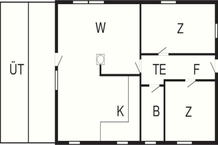 5 Person Holiday Home In R M Kongsmark Exteriör bild